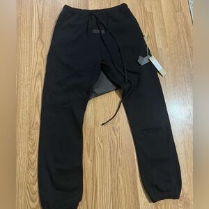 Medium Black Fear of God Essentials Sweatpants